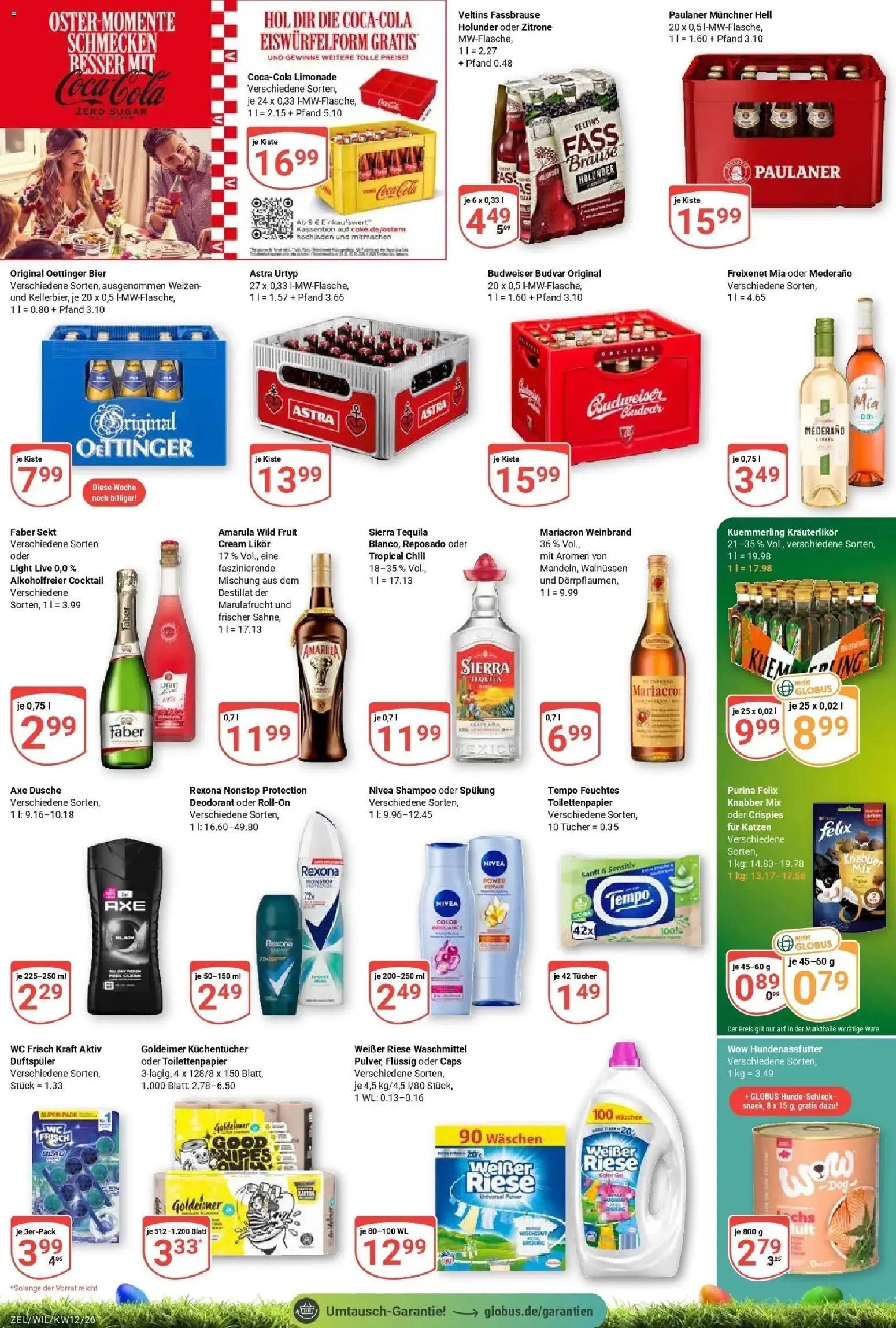 Globus prospekt Wittlich	 – gültig ab 15.03.2026 | Seite: 3 | Produkte: Freixenet, Dusche, Limonade, Tequila