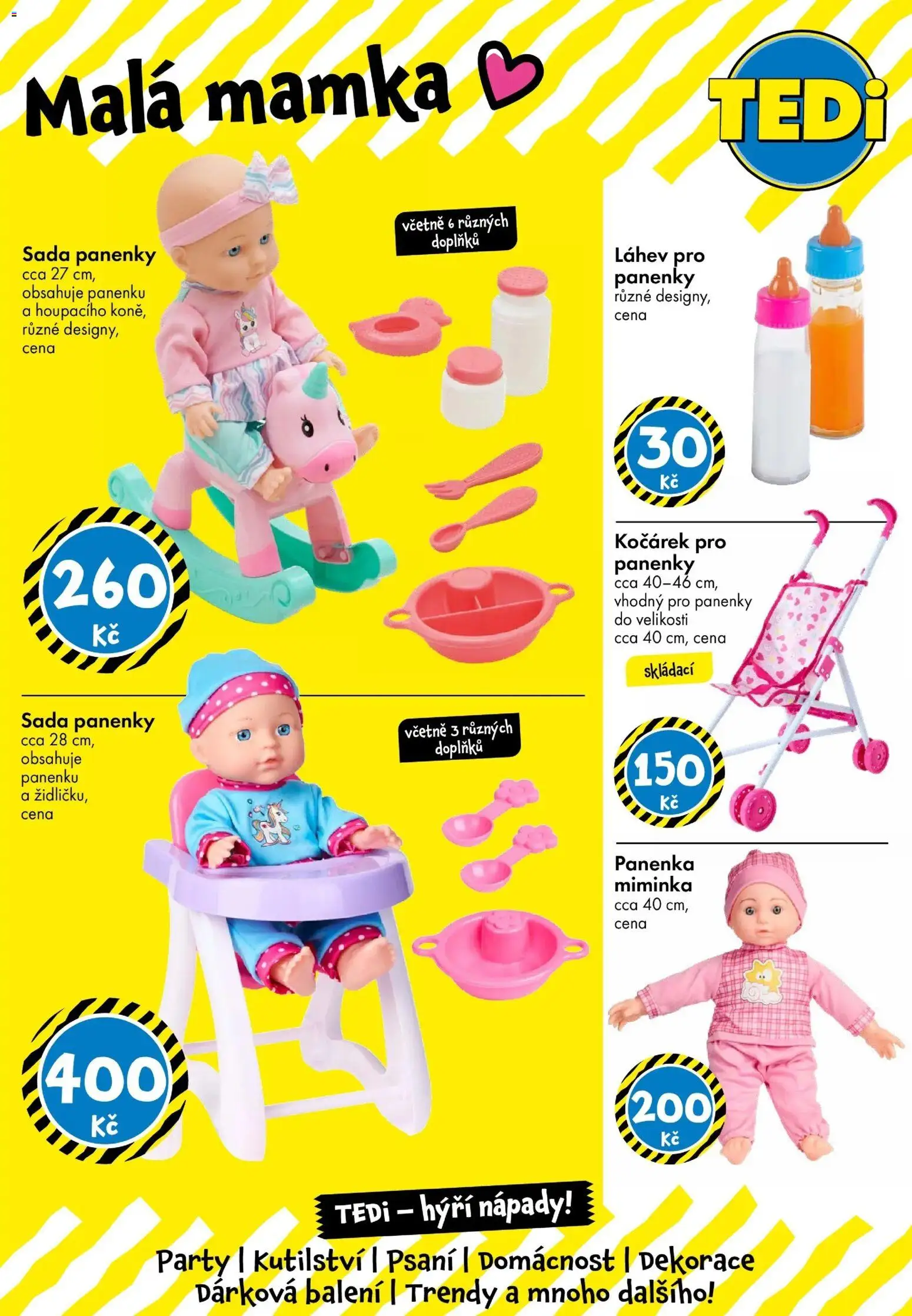 TEDi leták od 06.03.2026 | Strana: 18 | Produkty: Panenka, Kočárek, Láhev, Dekorace