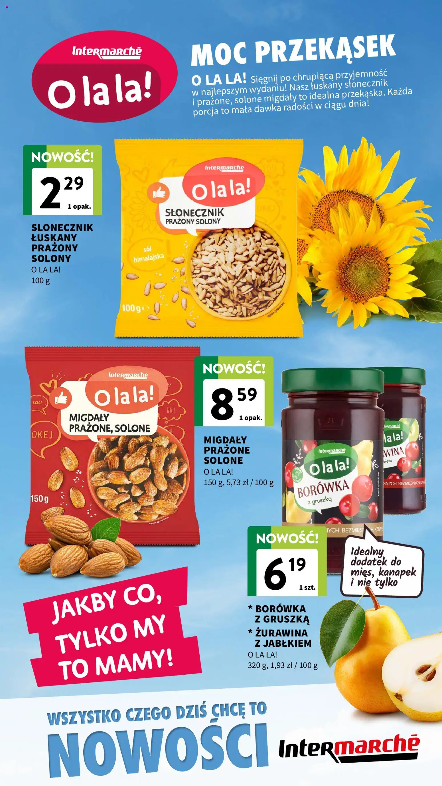 Intermarche gazetka - Nowości od 08.04.2026 | Strona: 6 | Produkty: Gruszka, Żurawina, Słonecznik, Słonecznik prażony