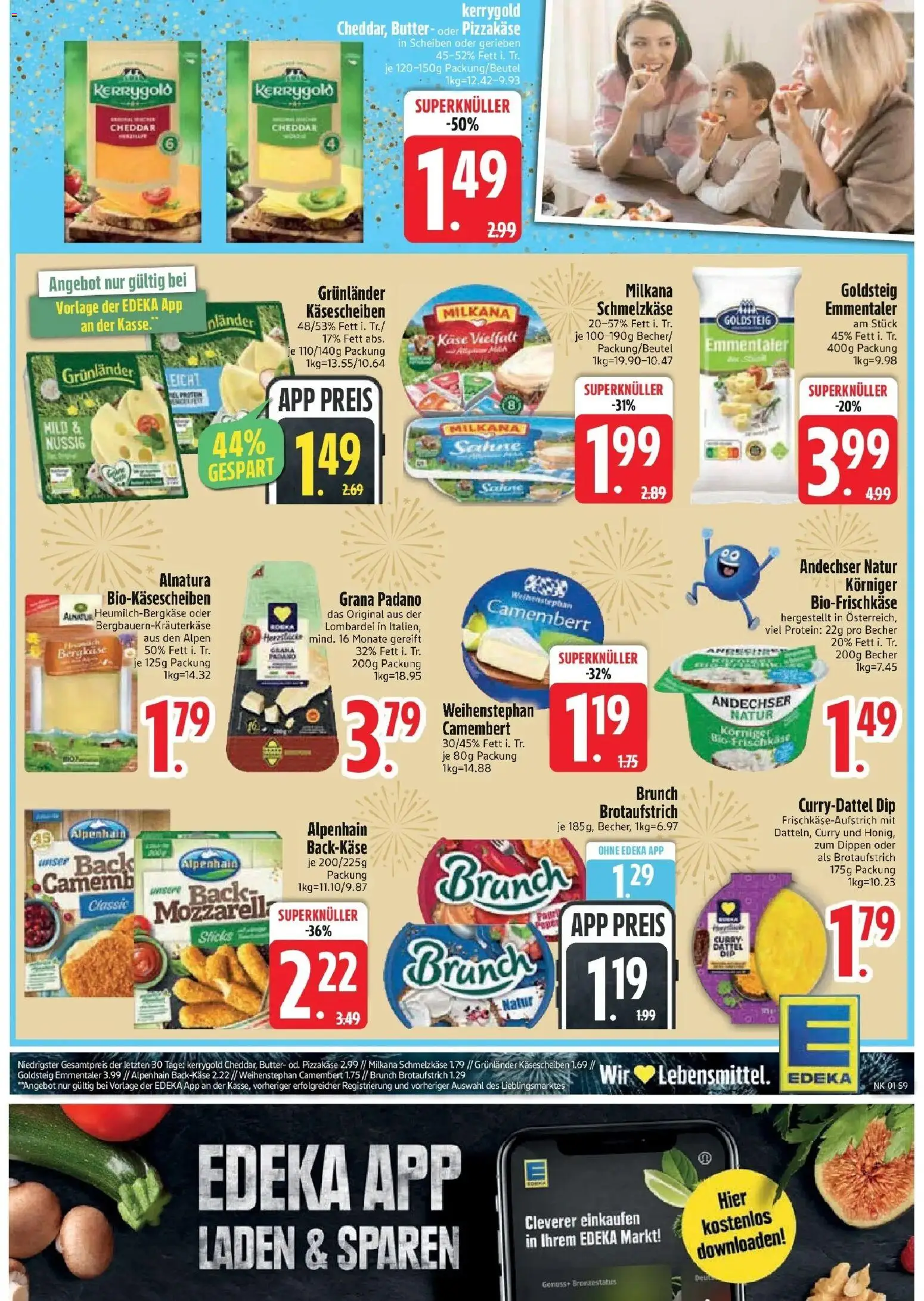 Edeka prospekt München	 – gültig ab 28.12.2025 | Seite: 11 | Produkte: Milkana, Mozzarella, Grunlander, Frischkase