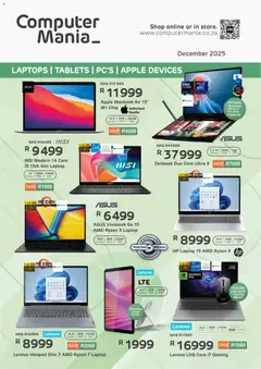 Computer Mania specials catalogue – valid from 01.12.2025