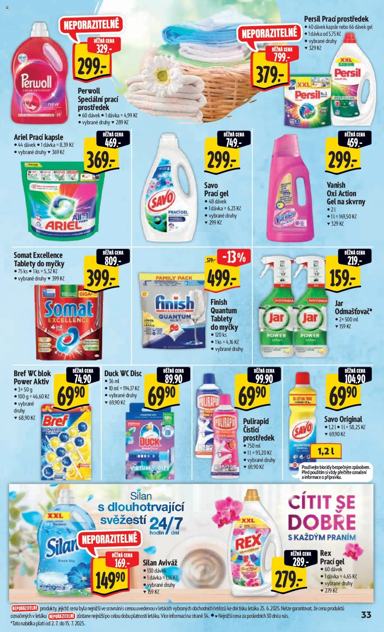 Albert leták - Hypermarket od 02.07.2025 | Strana: 40 | Produkty: Prací prostředek, Savo, Wc, Persil