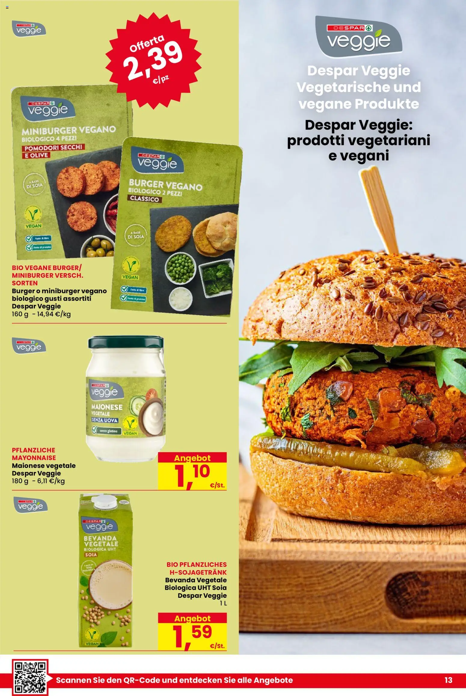 Volantino Despar del 08.01.2026 | Pagina: 13 | Prodotti: Uova, Olive, Pomodori, Pomodori secchi