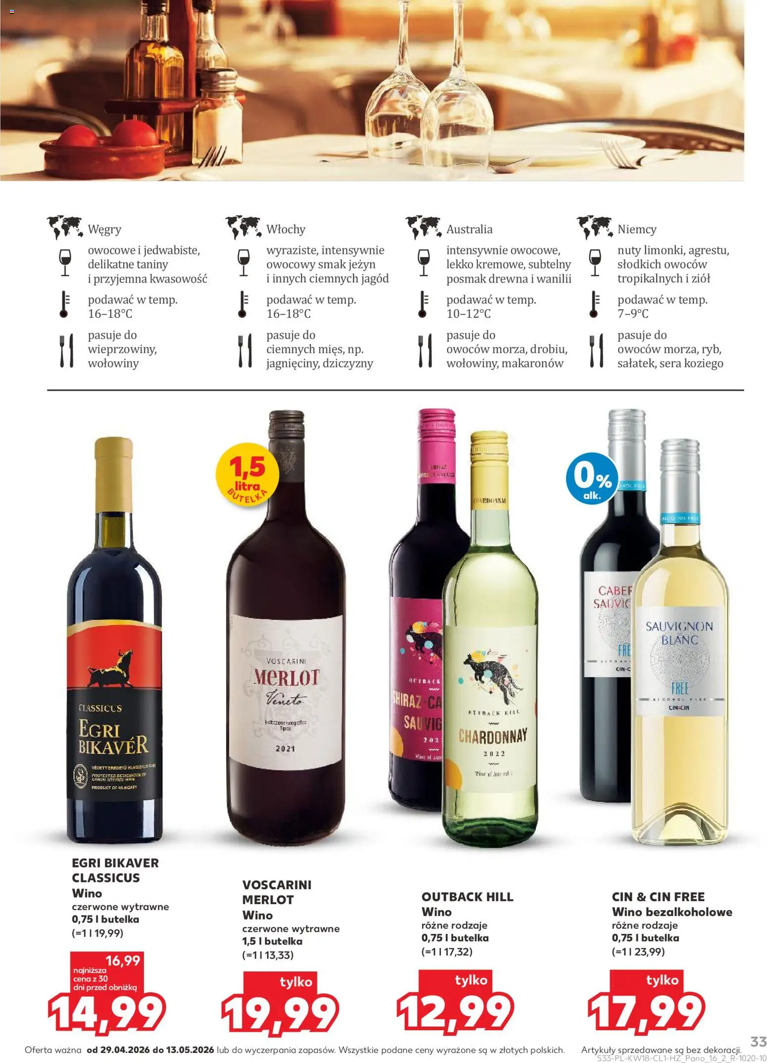 Kaufland Polsko leták - Barek od 29.04.2026 | Strana: 33 | Produkty: Merlot
