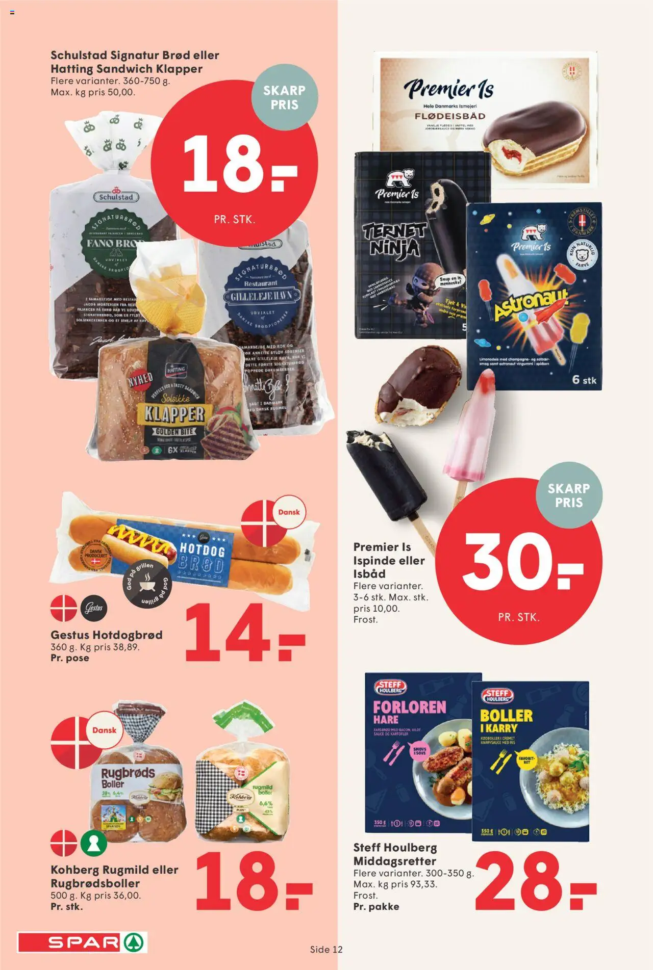 Spar Tilbudsavis gyldig fra 04.07.2025 | Side: 12 | Produkter: Karry, Brød, Kartofler, Vingummi