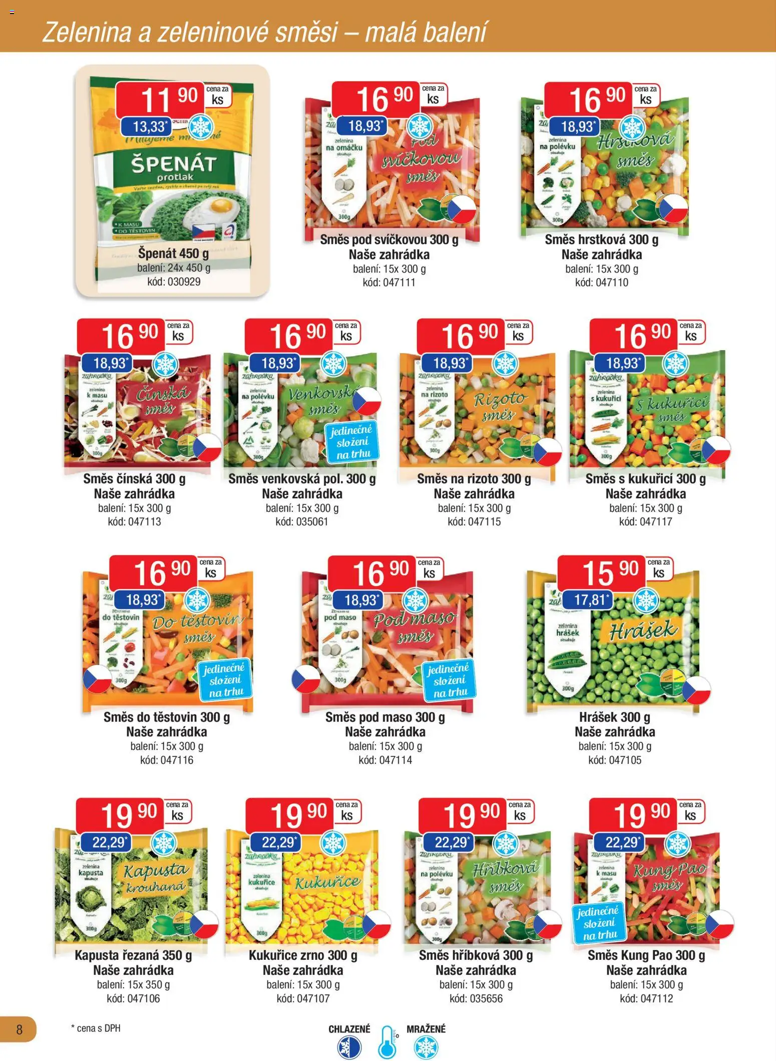 Astur & Qanto leták - Velkoobchod fresh 12/2025 od 01.12.2025 | Strana: 8 | Produkty: Rizoto, Zelenina, Hrášek, Kapusta