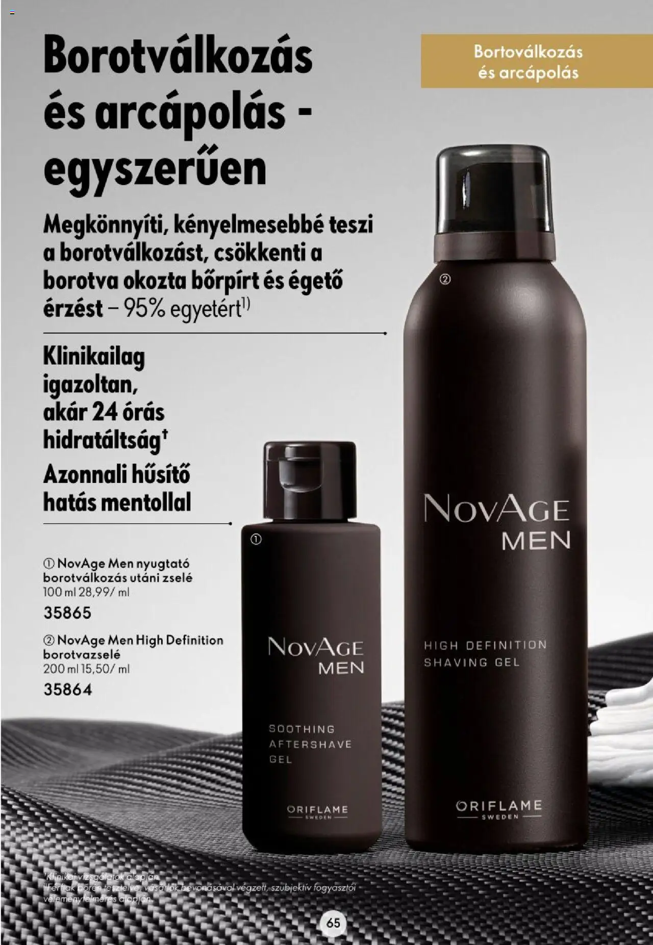 Oriflame akciós ujság - amely érvényes a következő dátumtól: 16.11.2023 | Oldal: 65 | Termékek: Borotva