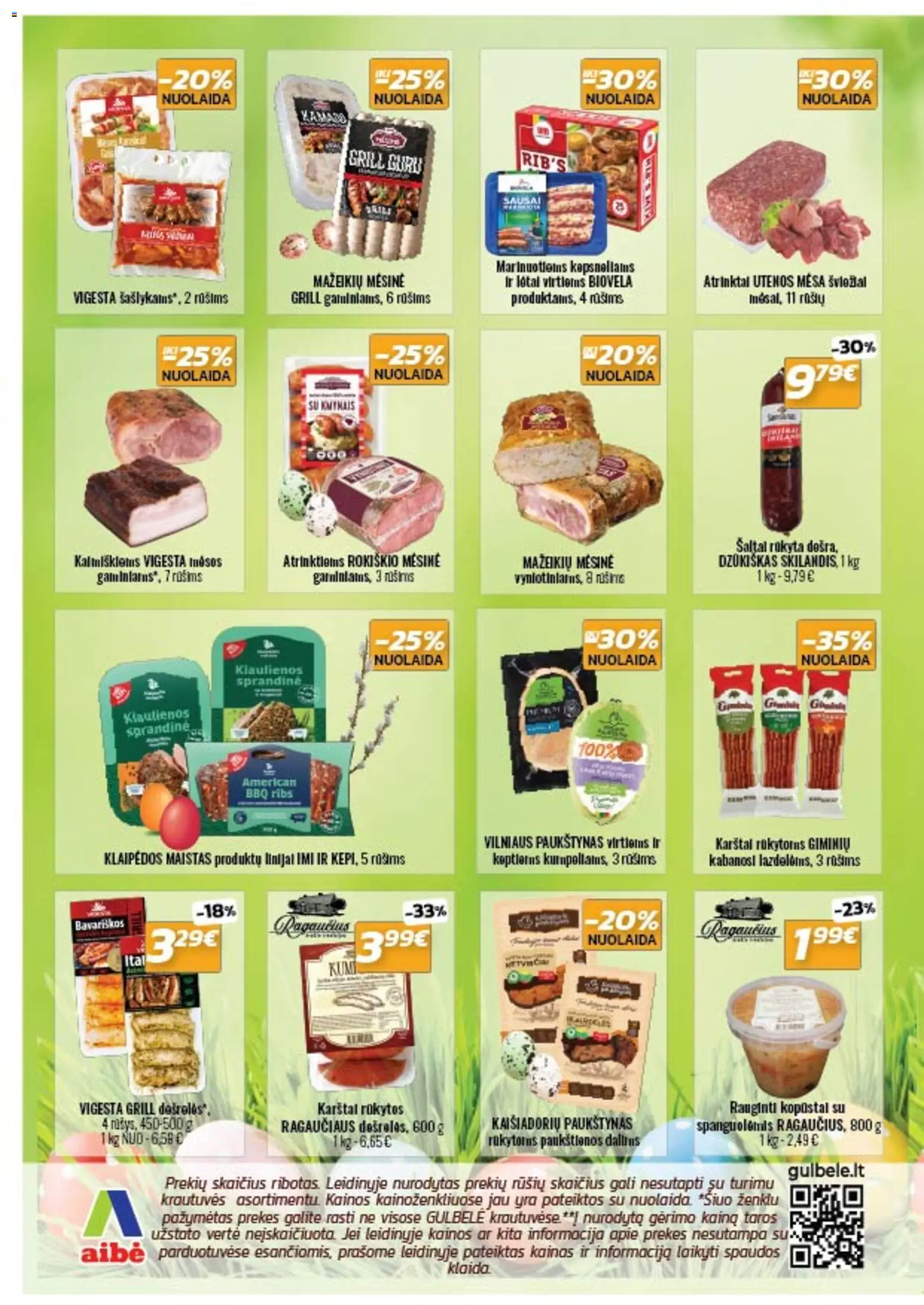 Gulbele akcijos nuo 26.03.2026 | Puslapis: 2 | Prekių: Kiaulienos, Dešrelės
