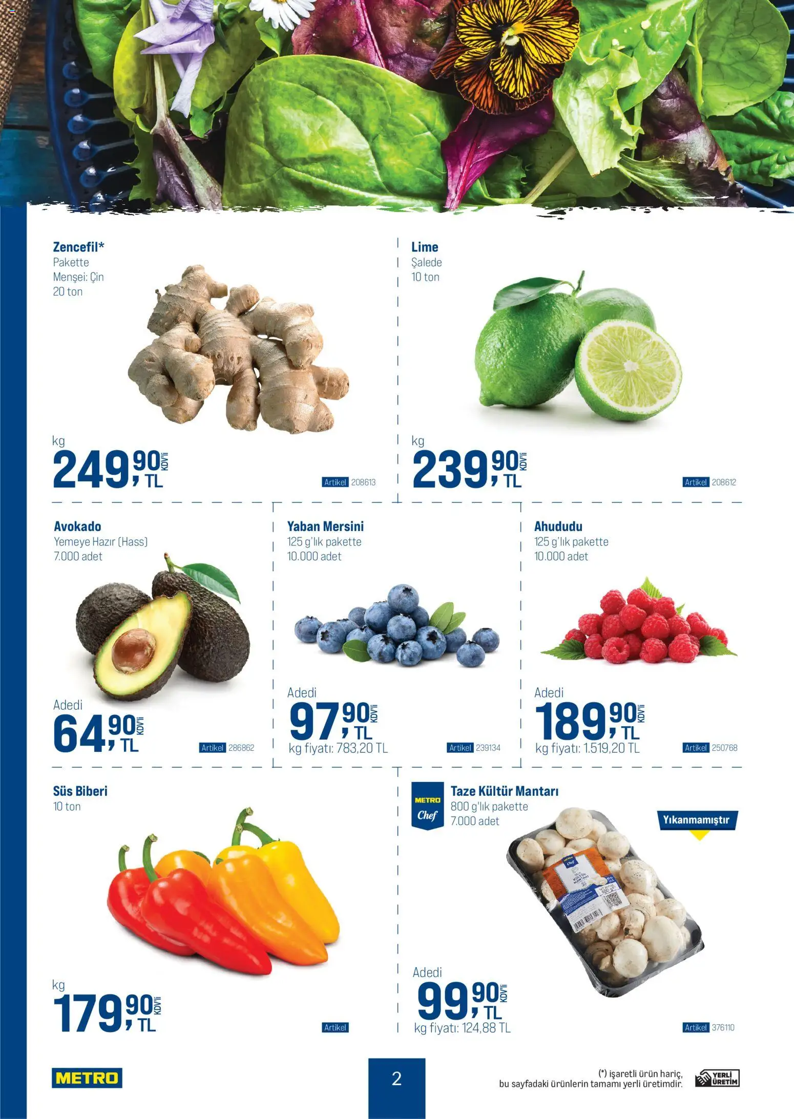 Metro - Dünya Mutfakları - 05.11.2025 tarihinden itibaren geçerlidir | Sayfa: 2 | Ürünler: Cin, Avokado, Yaban mersini, Ahududu