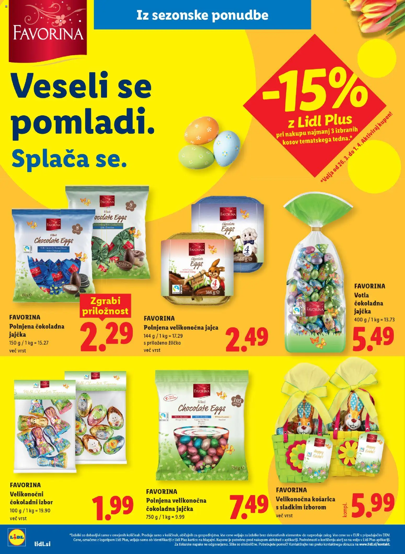 Novi Lidl katalog ponudbe – veljaven od 26.03.2026 | Stran: 18 | Izdelki: Jajca