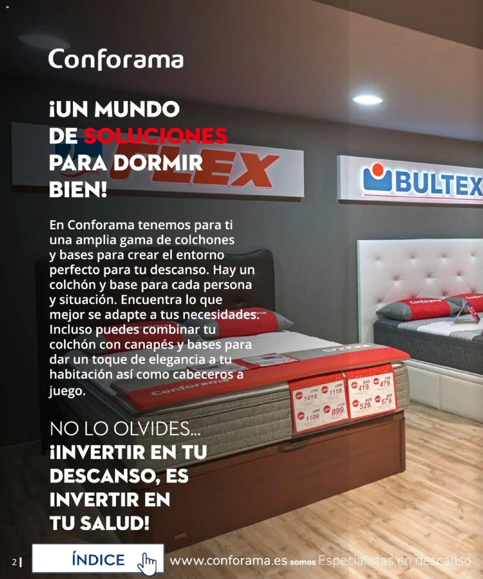 Conforama - Guía de Descanso 2026 │ válido desde el 05.02.2026 | Página: 2 | Productos: Colchon