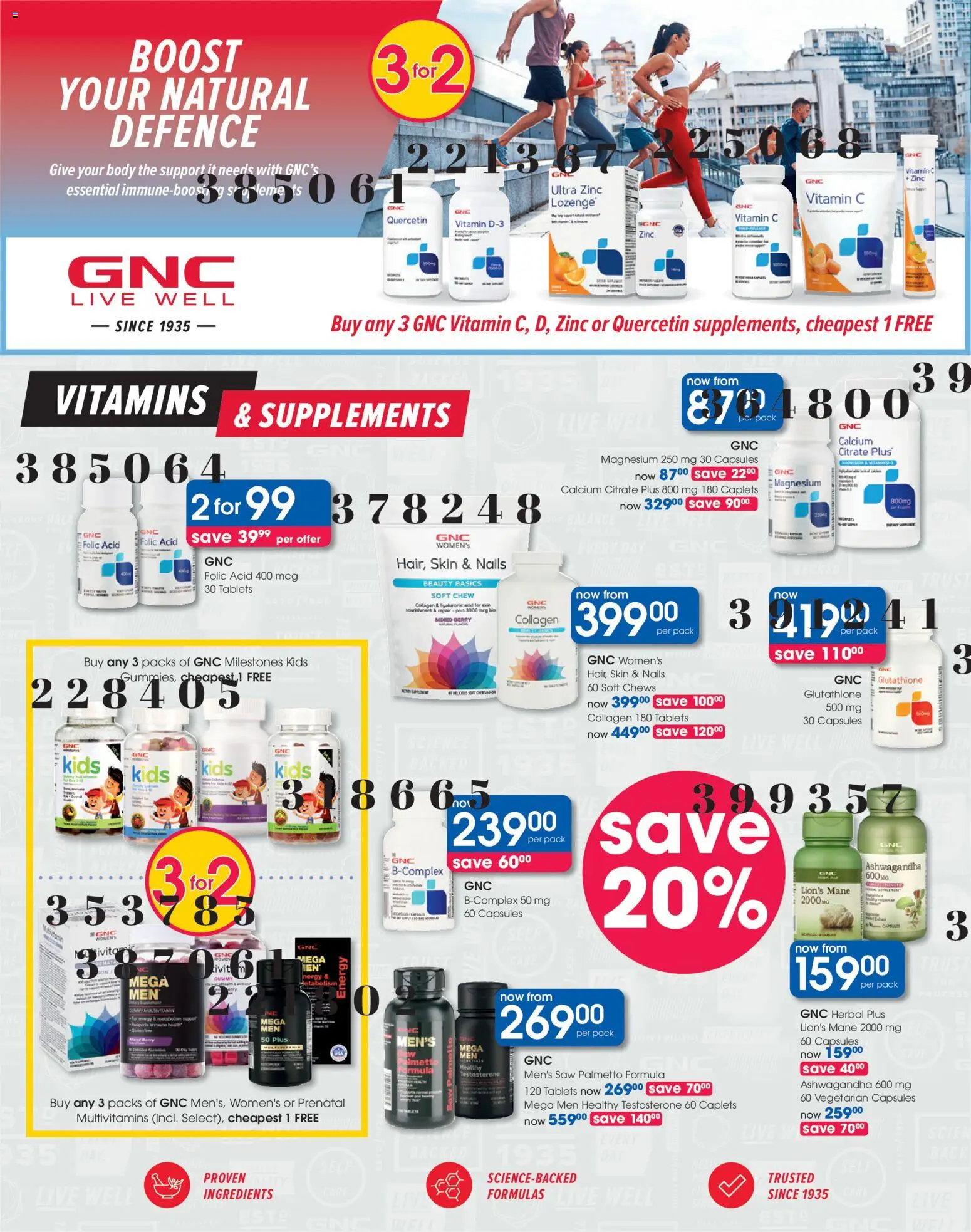 New Clicks catalogue – valid from 23.04.2026 | Page: 12 | Products: Vitamins, Multivitamins, Supplements