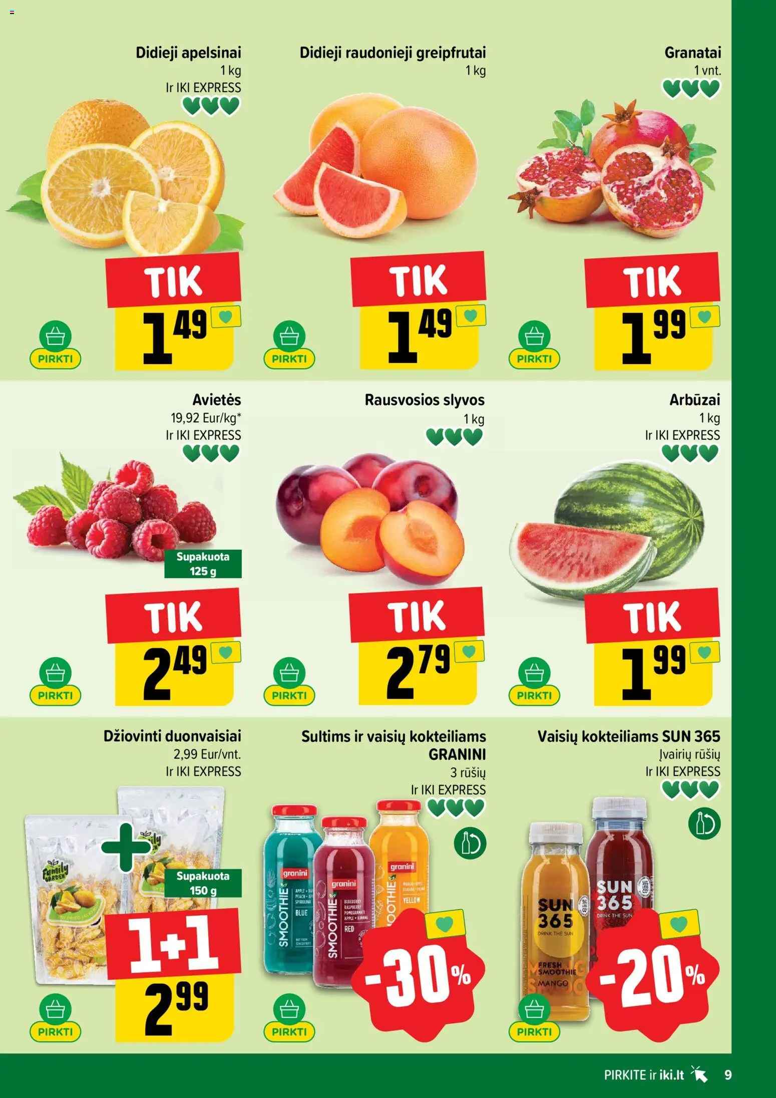 IKI akcijos nuo 20.04.2026 | Puslapis: 9 | Prekių: Apelsinai