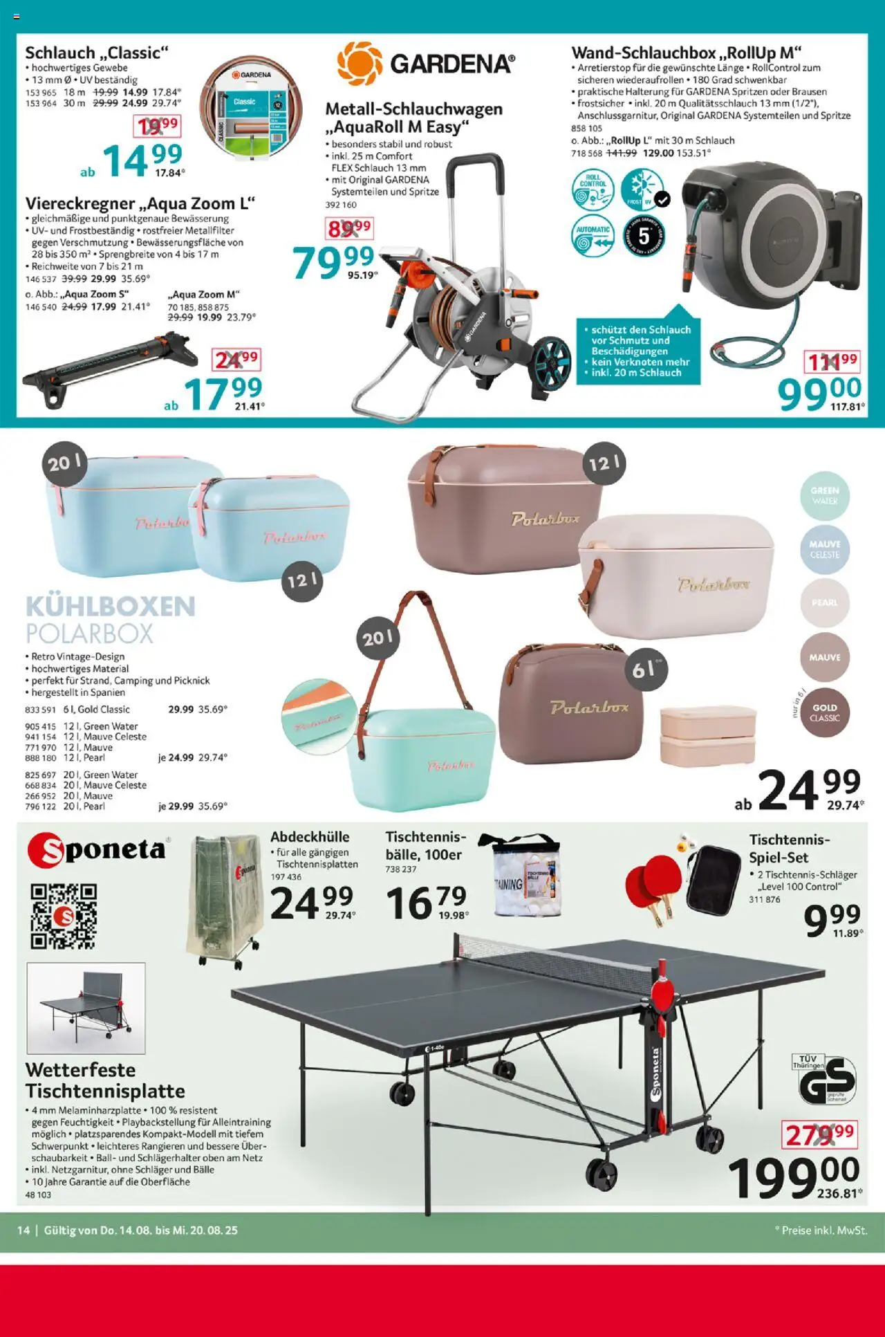 Selgros  Non Food - gültig ab dem 14.08.2025 | Seite: 14 | Produkte: Tischtennisschläger