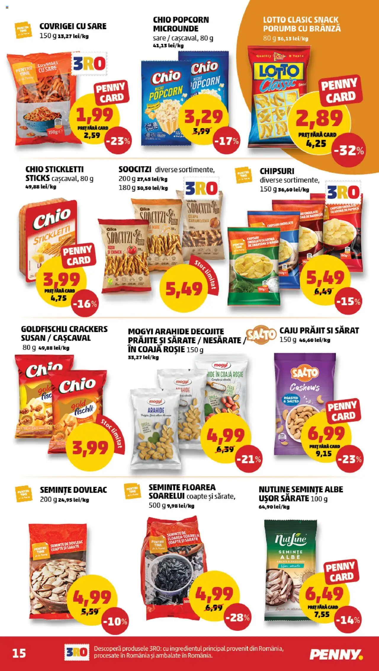 Catalog PENNY – valabil de la 20.08.2025 | Pagină: 15 | Produse: Brânză, Caju, Chipsuri, Smântână