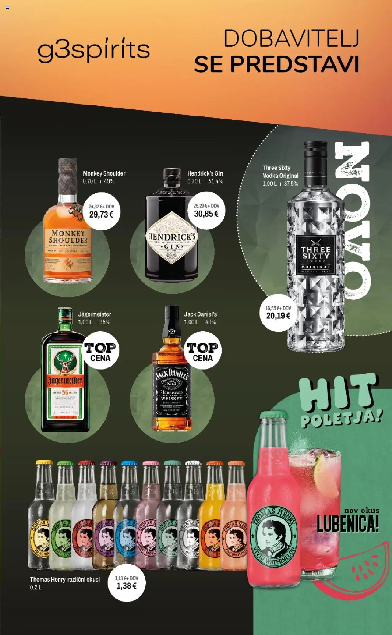 Ahac katalog │ velja od 01.07.2025 | Stran: 15 | Izdelki: Lubenica, Gin, Vodka