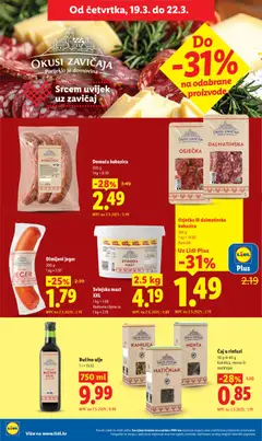 Svinjska mast XXL, 2.5 kg, 1 kg = 1.68, Redovna cijena za 1 kg = 2.19 - Pregled kataloga iz trgovine Lidl, vrijedi od 16.03.2026 | Stranica: 54