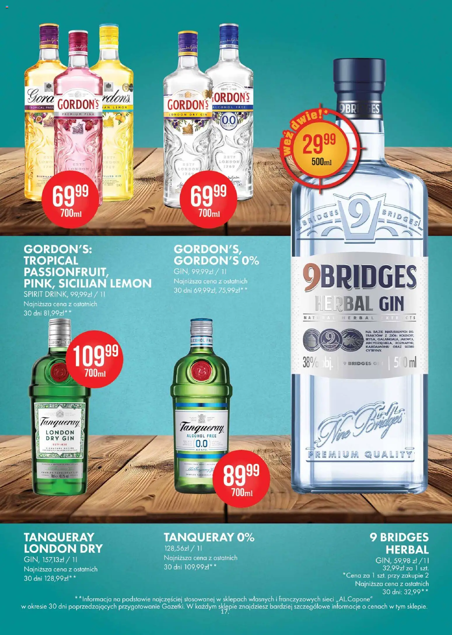 Al.Capone gazetka od 09.03.2026 | Strona: 17 | Produkty: Gin