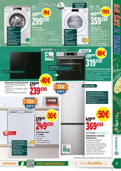 E.leclerc katalog akcije – veljaven od 10.12.2025 | Stran: 37 | Izdelki: Črpalka, Susilni stroj, Pica, Vgradna pečica