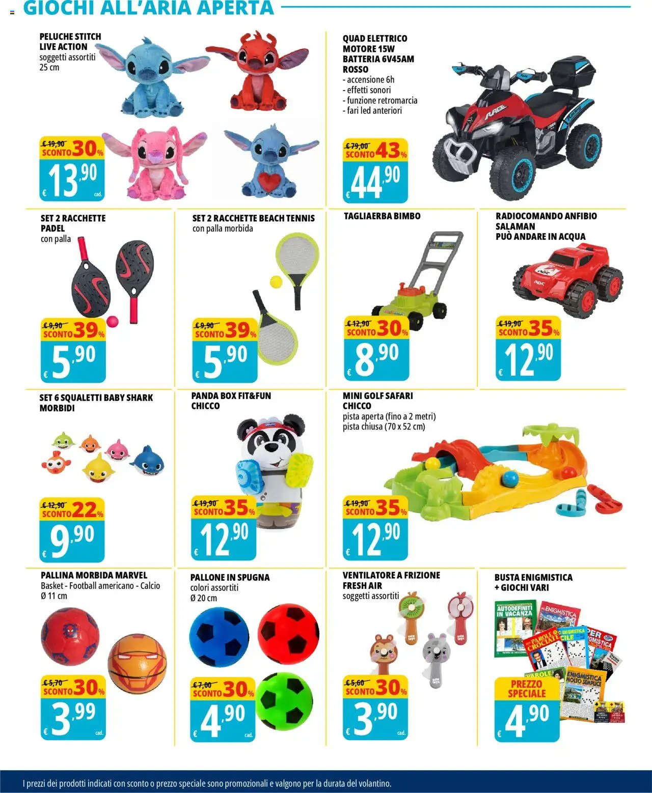 Volantino Tigros del 20.05.2025 | Pagina: 22 | Prodotti: Spugna, Ventilatore, Peluche, Acqua