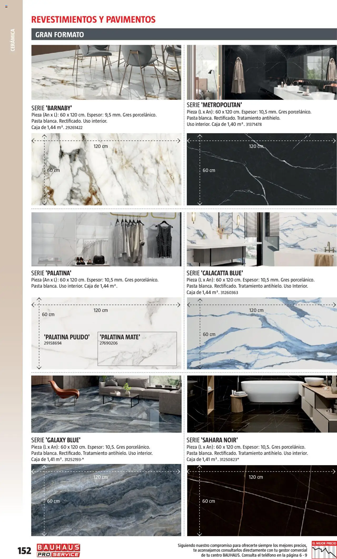 Bauhaus - ProService  │ válido desde el 24.02.2025 | Página: 152 | Productos: Pasta, Té, Teléfono, Caja