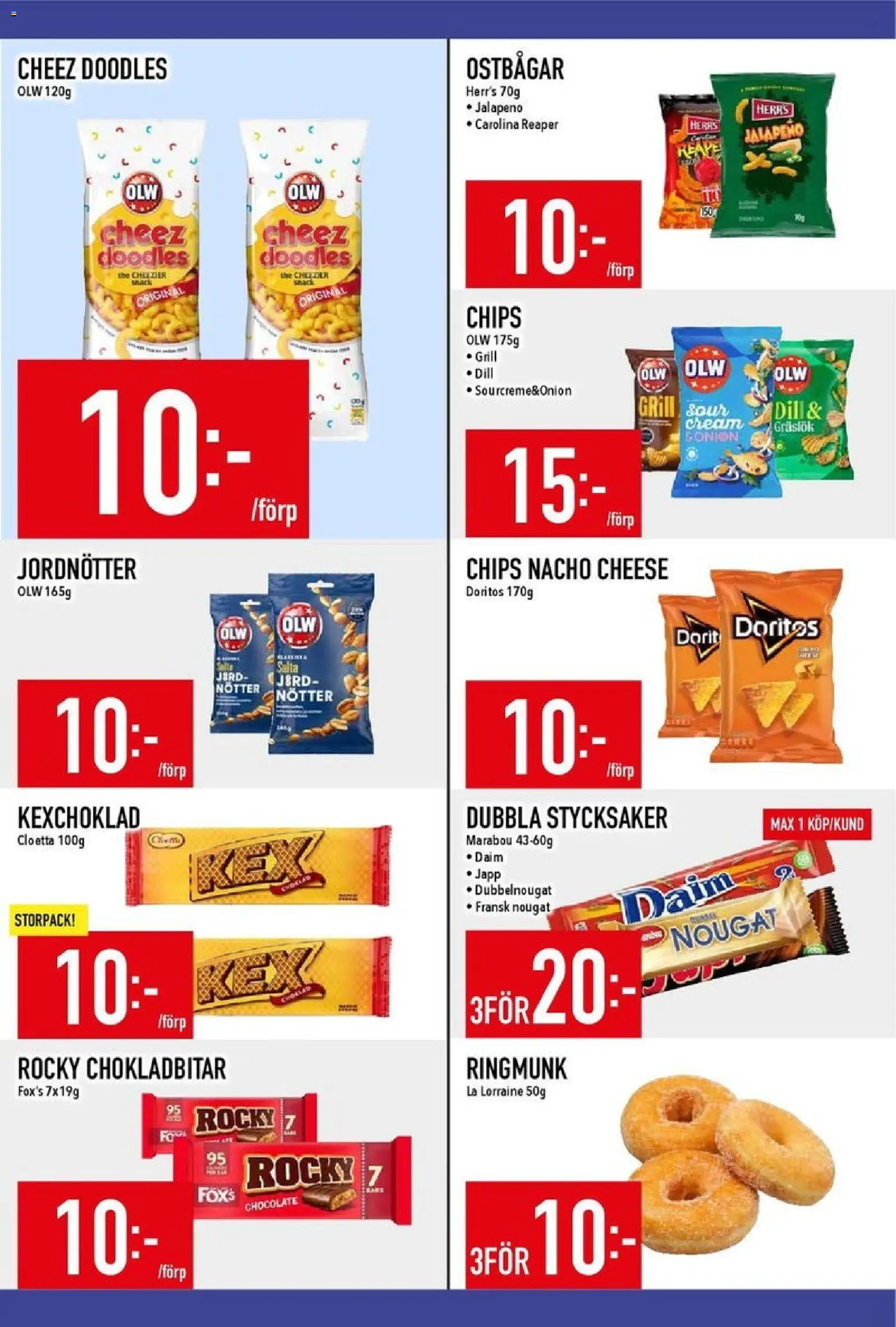 Matdax reklamblad aktuell från 10.11.2025 | Sida: 18 | Produkter: Grill, Jord, Jordnötter, Chips