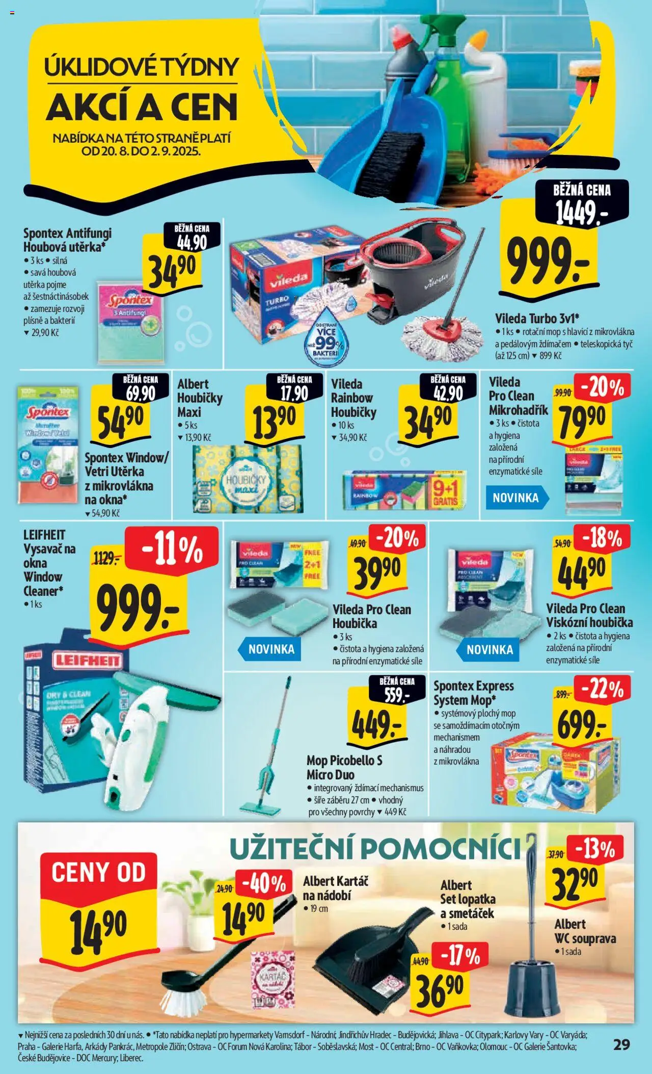 Albert leták - Hypermarket od 20.08.2025 | Strana: 38 | Produkty: Nádobí, Lopatka, Wc, Smetáček