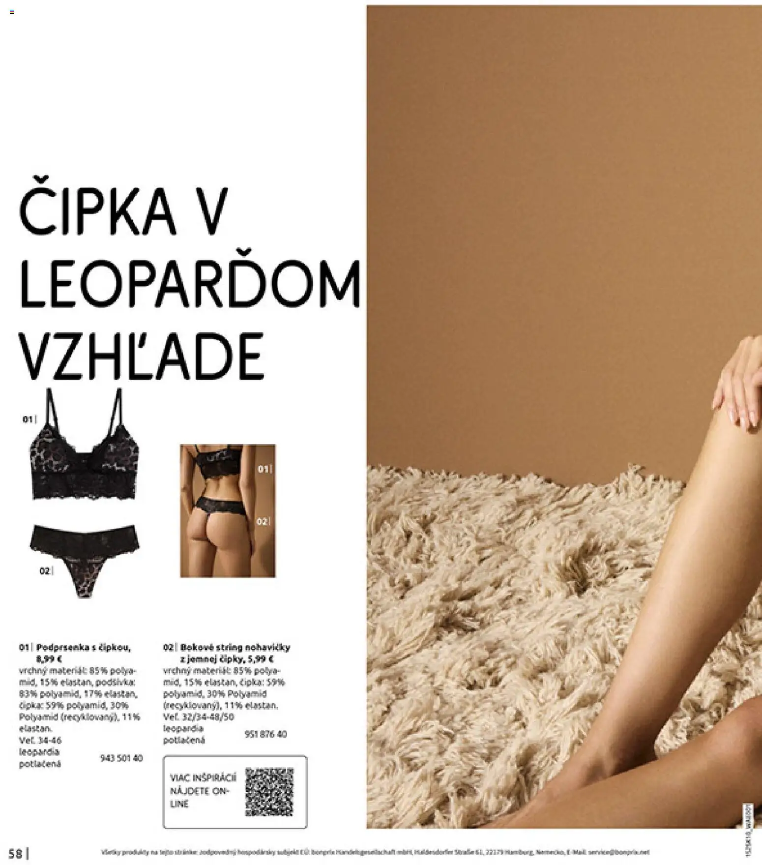 Nové Bonprix akcie – leták je platný od 01.11.2025 | Strana: 60 | Produkty: Nohavičky, Podprsenka