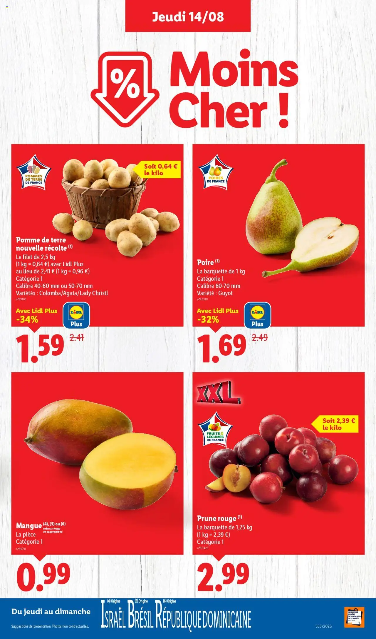  | Page: 5 | Produits: Poire, Pomme, Prune, Pommes de terre
