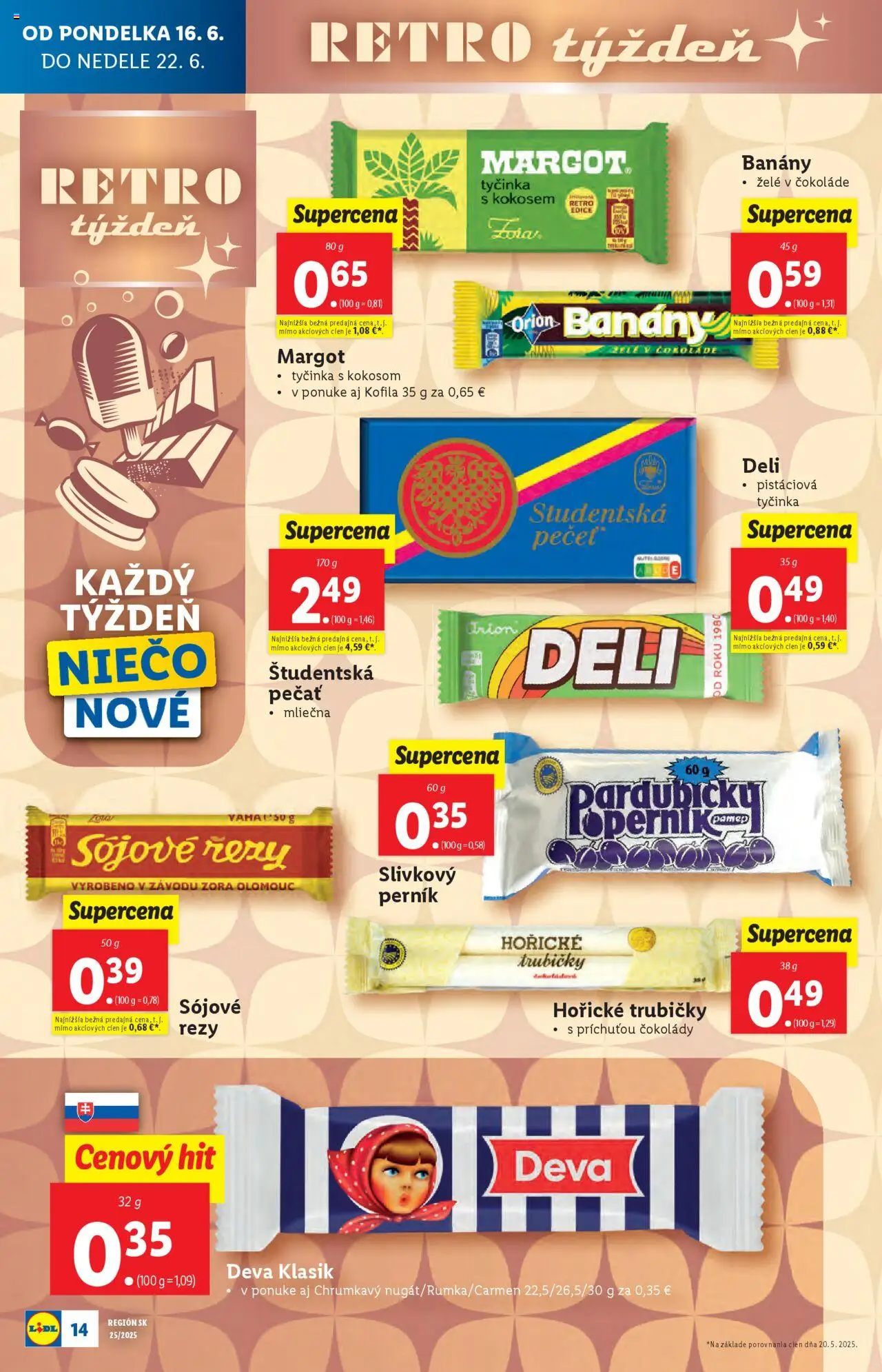 Lidl leták │ platný od 16.06.2025 | Strana: 18 | Produkty: Banány, Študentská pečať