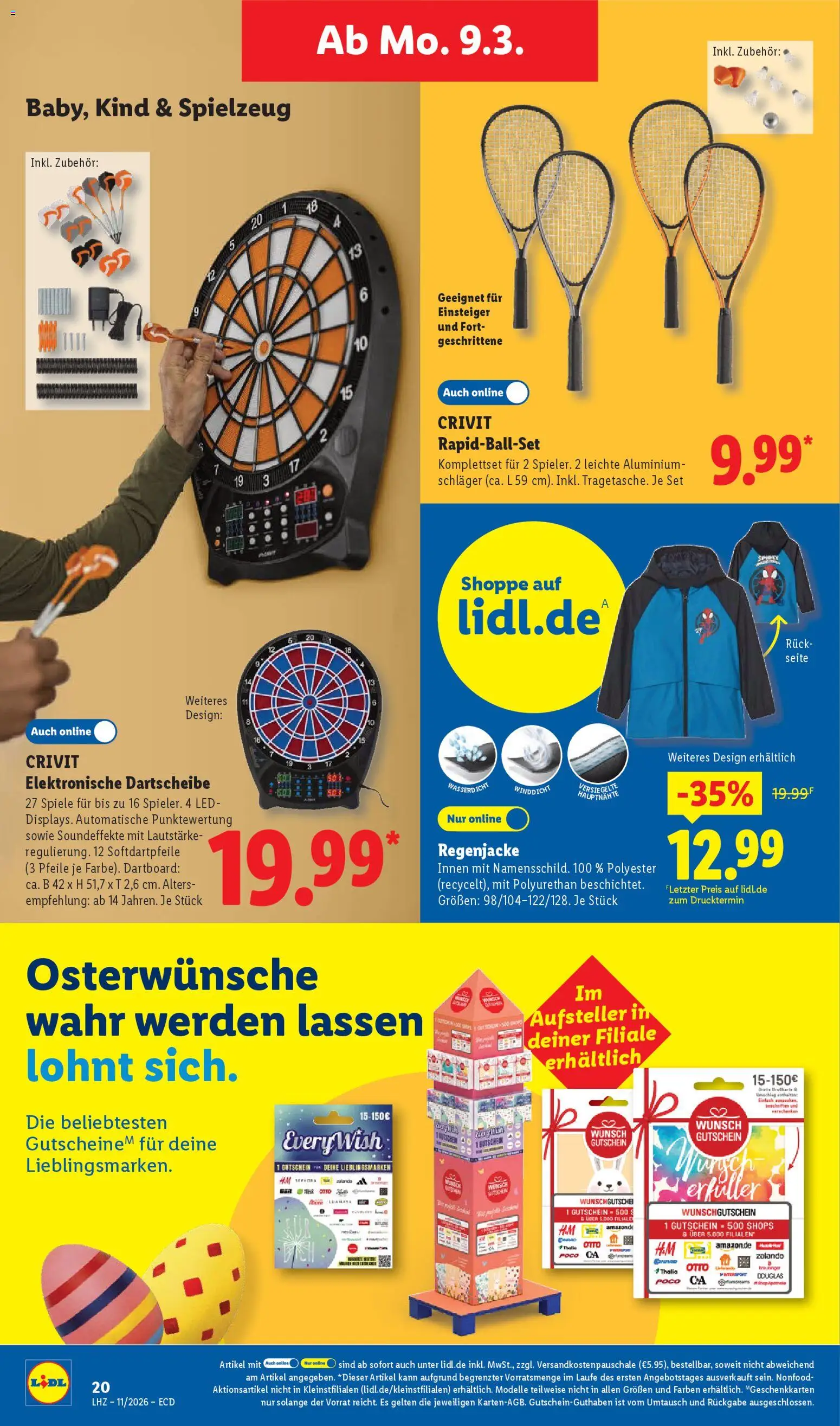 Lidl Prospekt – gültig ab 09.03.2026 | Seite: 38 | Produkte: Regenjacke