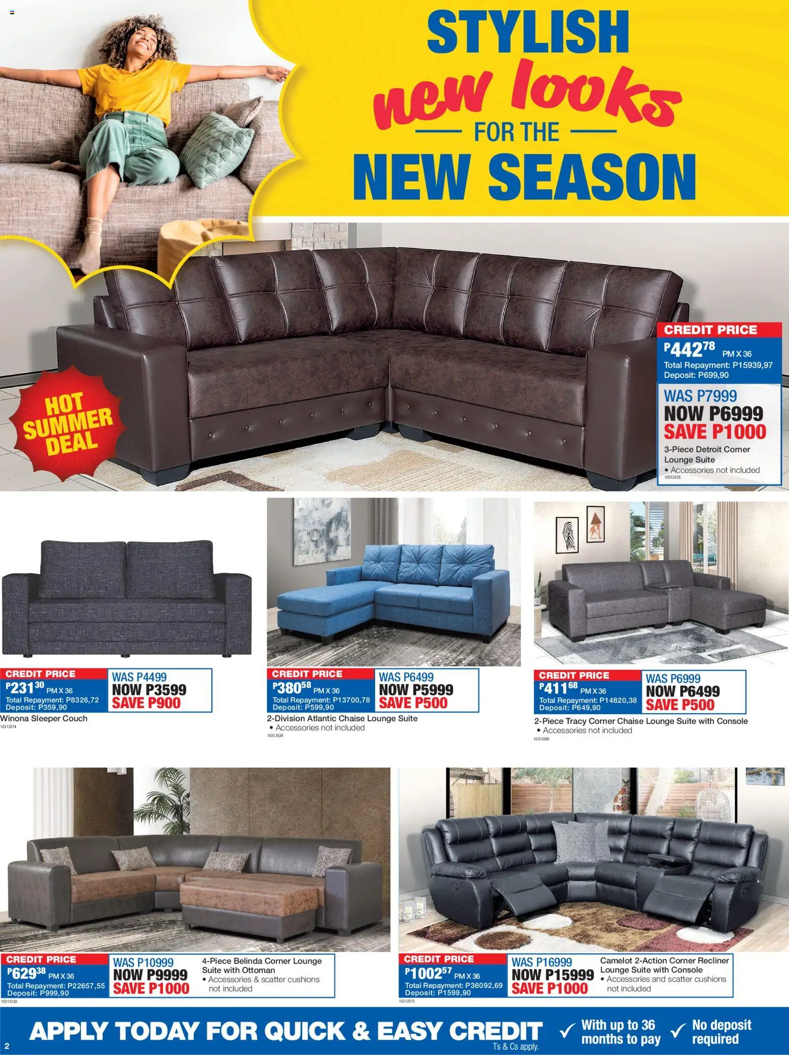New OK Furniture catalogue – valid from 19.01.2026 | Page: 2 | Products: Couch, Lounge suite, Ottoman, Chaise