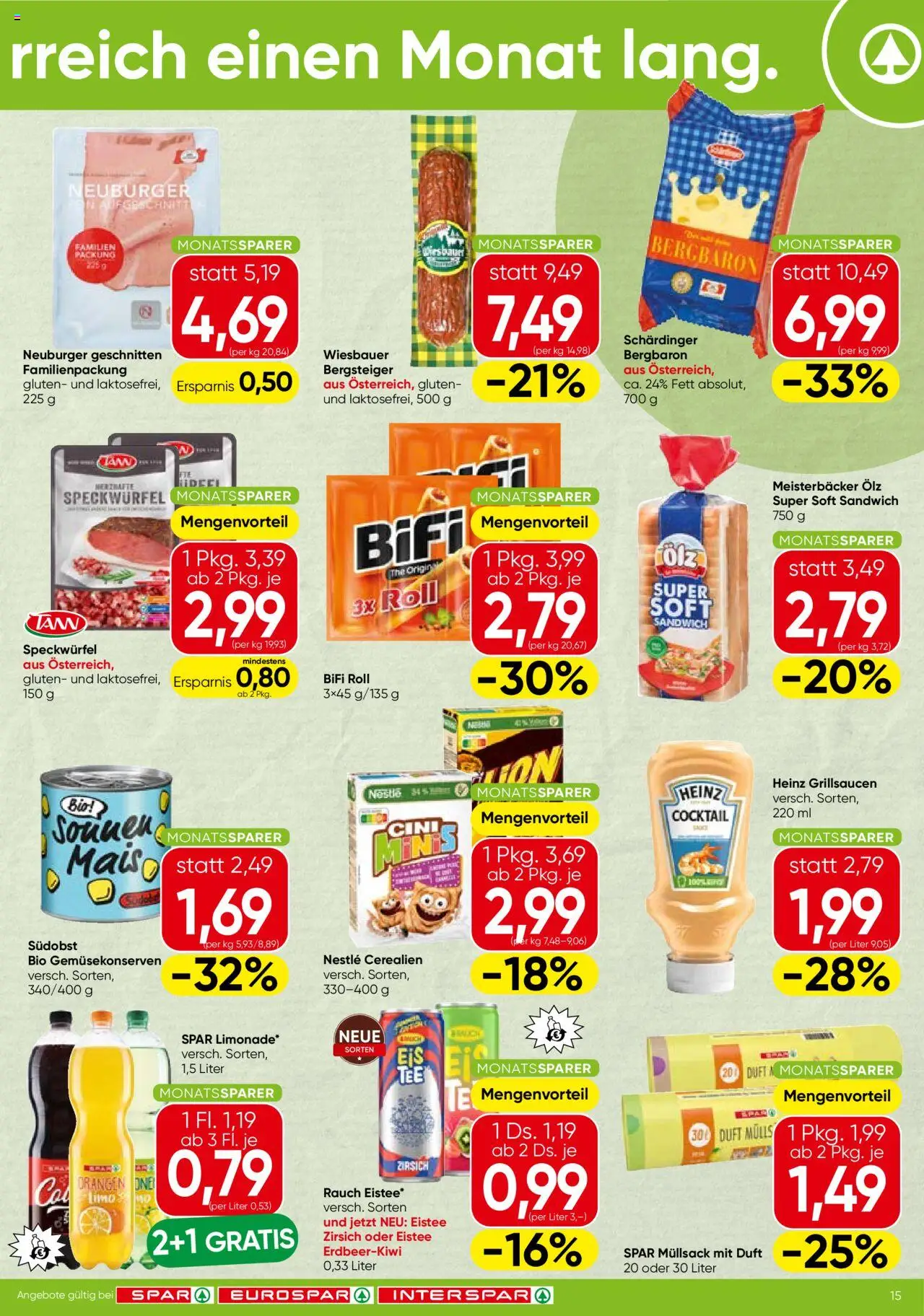 Spar Flugblatt - Burgenland gültig ab 21.08.2025 | Seite: 15 | Produkte: Duft, Orangen
