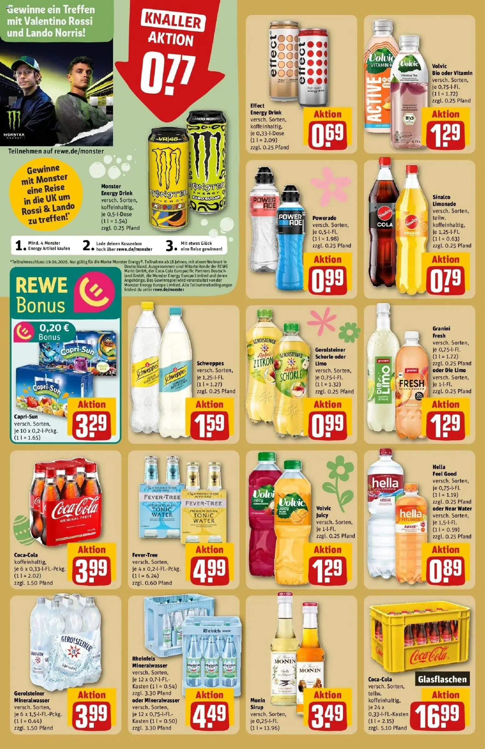 Rewe Prospekt Rees	 – gültig ab 30.03.2026 | Seite: 18 | Produkte: Limonade, Hella, Granini, Tee