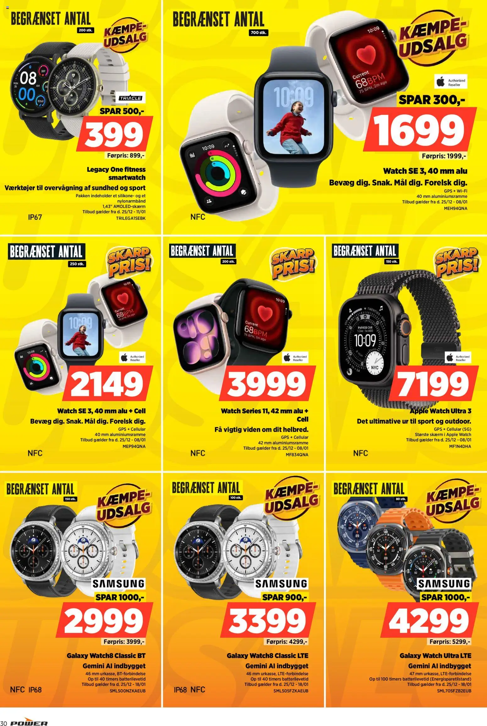 Power tilbudsavis – gyldig fra 25.12.2025 | Side: 30 | Produkter: Skærm, Ur, GPS, Smartwatch