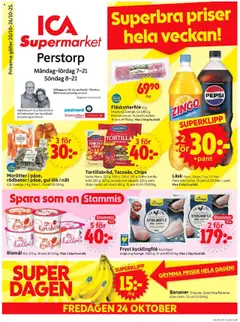 ICA Supermarket - Perstorp - Förhandsvisning av reklamblad från butik ICA Supermarket aktuell från 20.10.2025