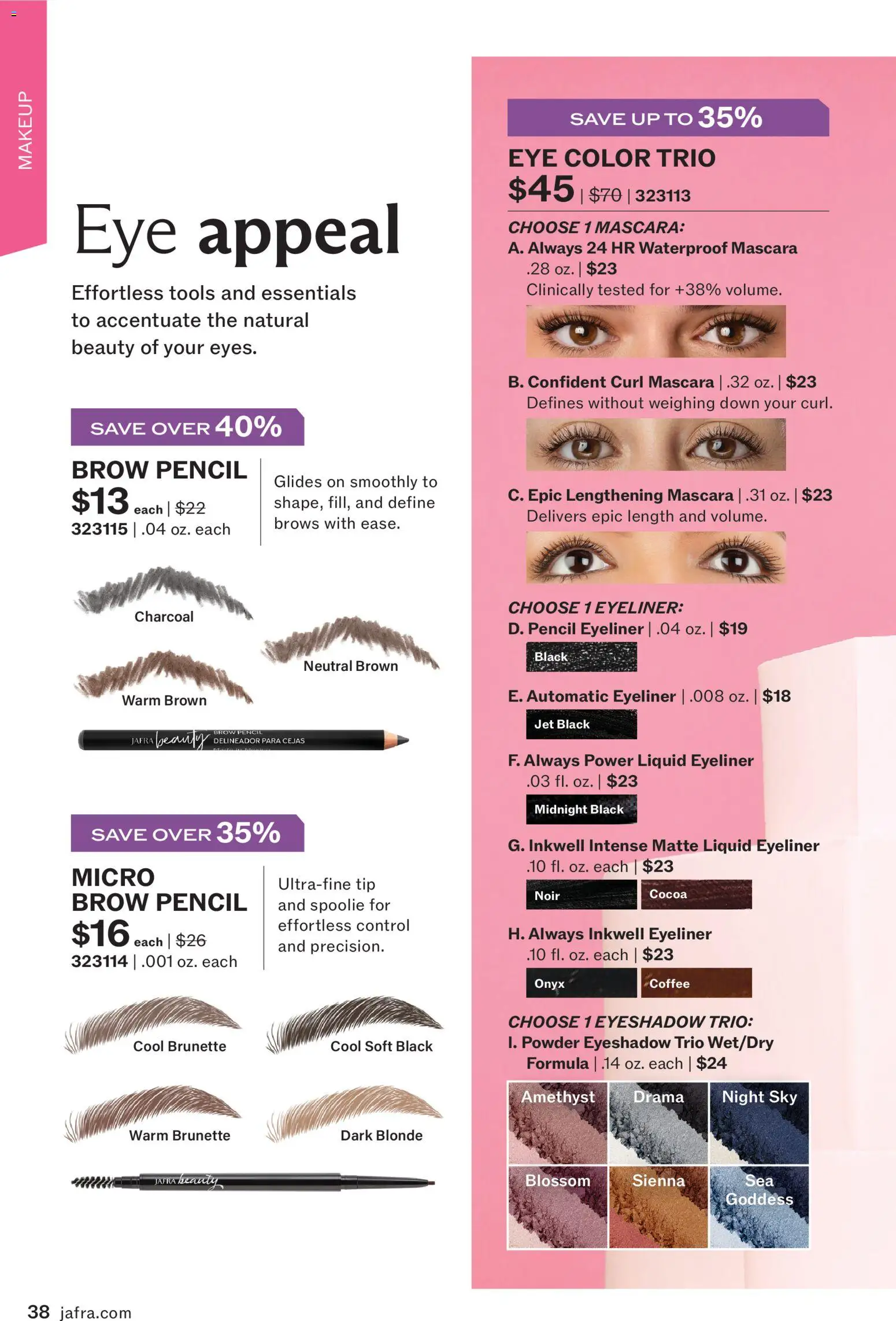JAFRA folleto │ válido desde el 01.02.2026 | Página: 38 | Productos: Máscara, Delineador