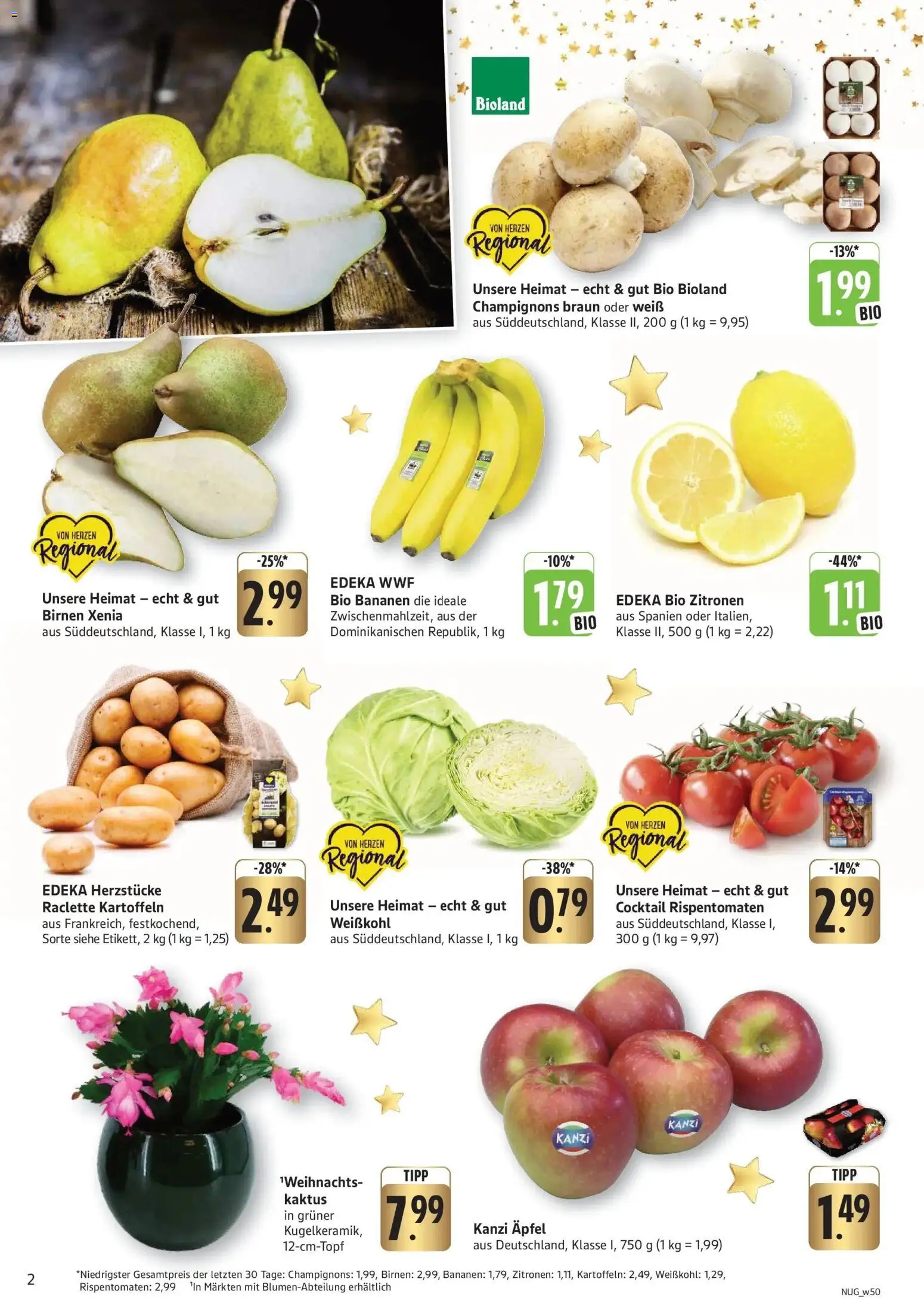 Edeka prospekt Gengenbach	 – gültig ab 08.12.2025 | Seite: 2 | Produkte: Äpfel, Apple, Raclette, Zitronen