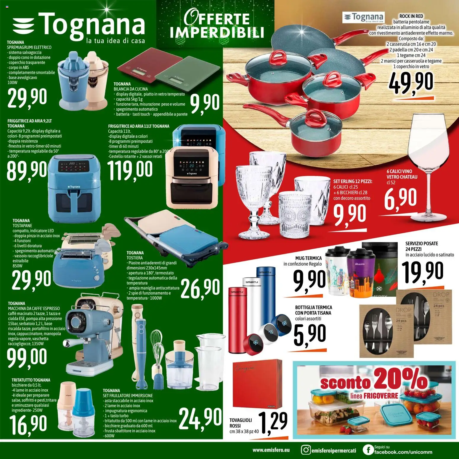 Volantino Emisfero del 11.12.2025 | Pagina: 31 | Prodotti: Tritatutto, Vino, Padella, Tostapane