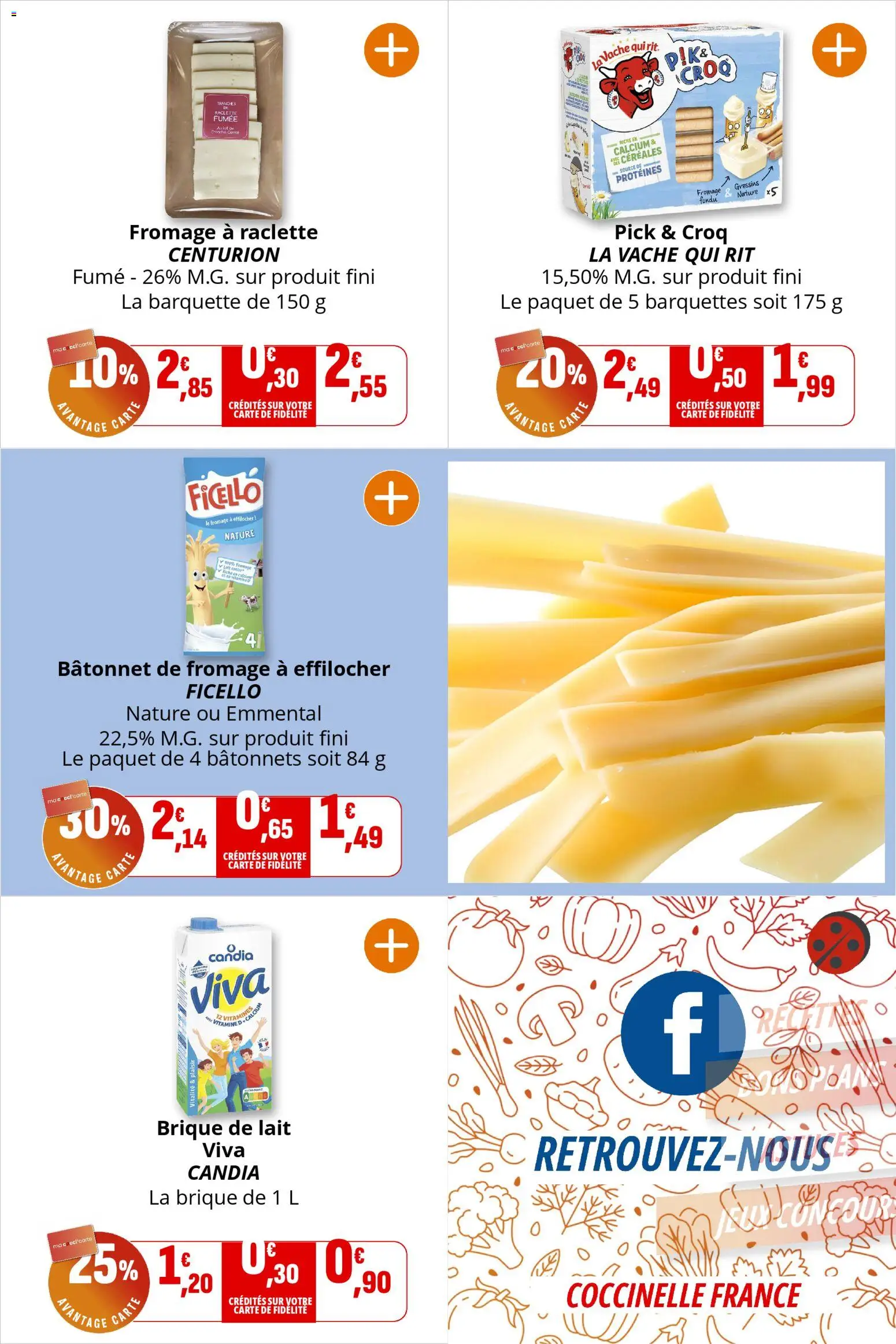 {H1} | Page: 13 | Produits: Fromage à raclette, Emmental, Fromage, Céréales