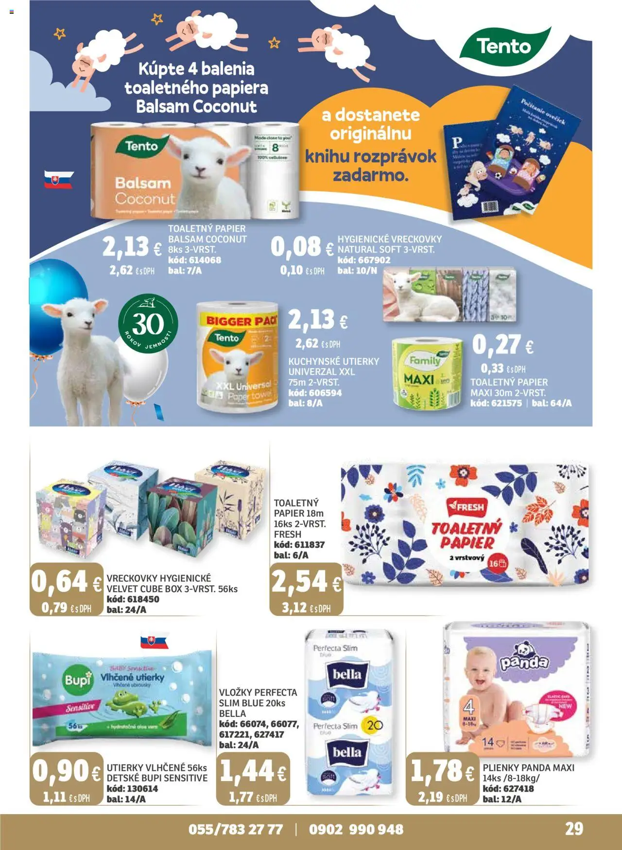 Nové Labaš akcie – leták je platný od 03.10.2025 | Strana: 29 | Produkty: Toaletný papier, Plienky
