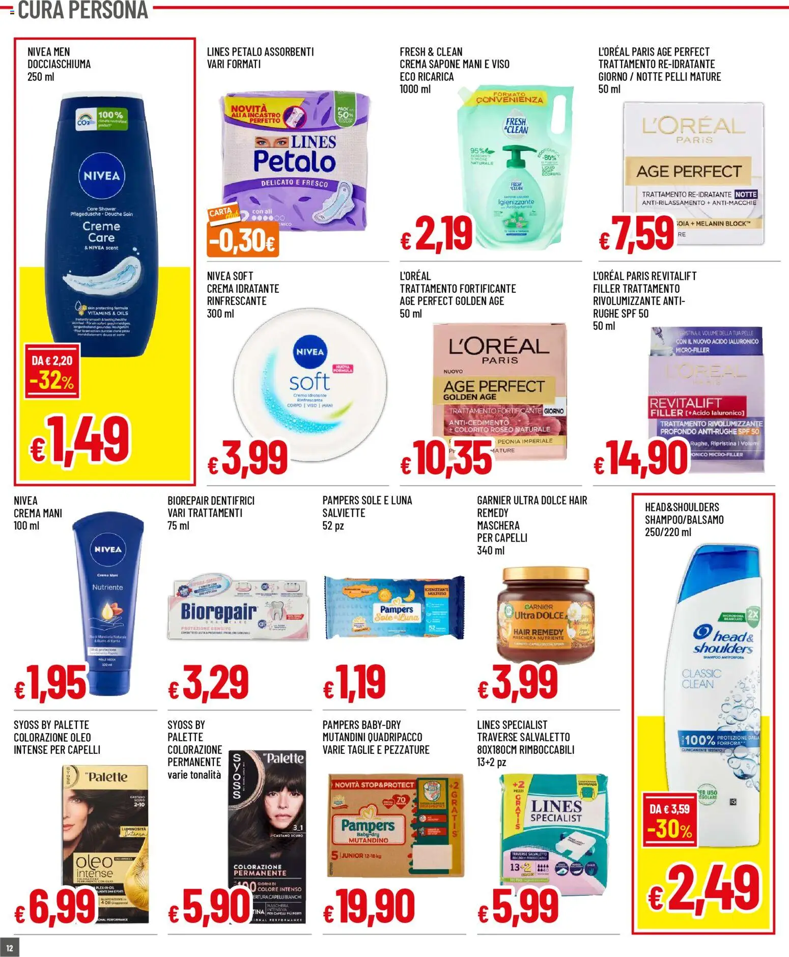 Volantino Galassia del 29.12.2025 | Pagina: 12 | Prodotti: Shampoo, Crema, Maschera, Sapone