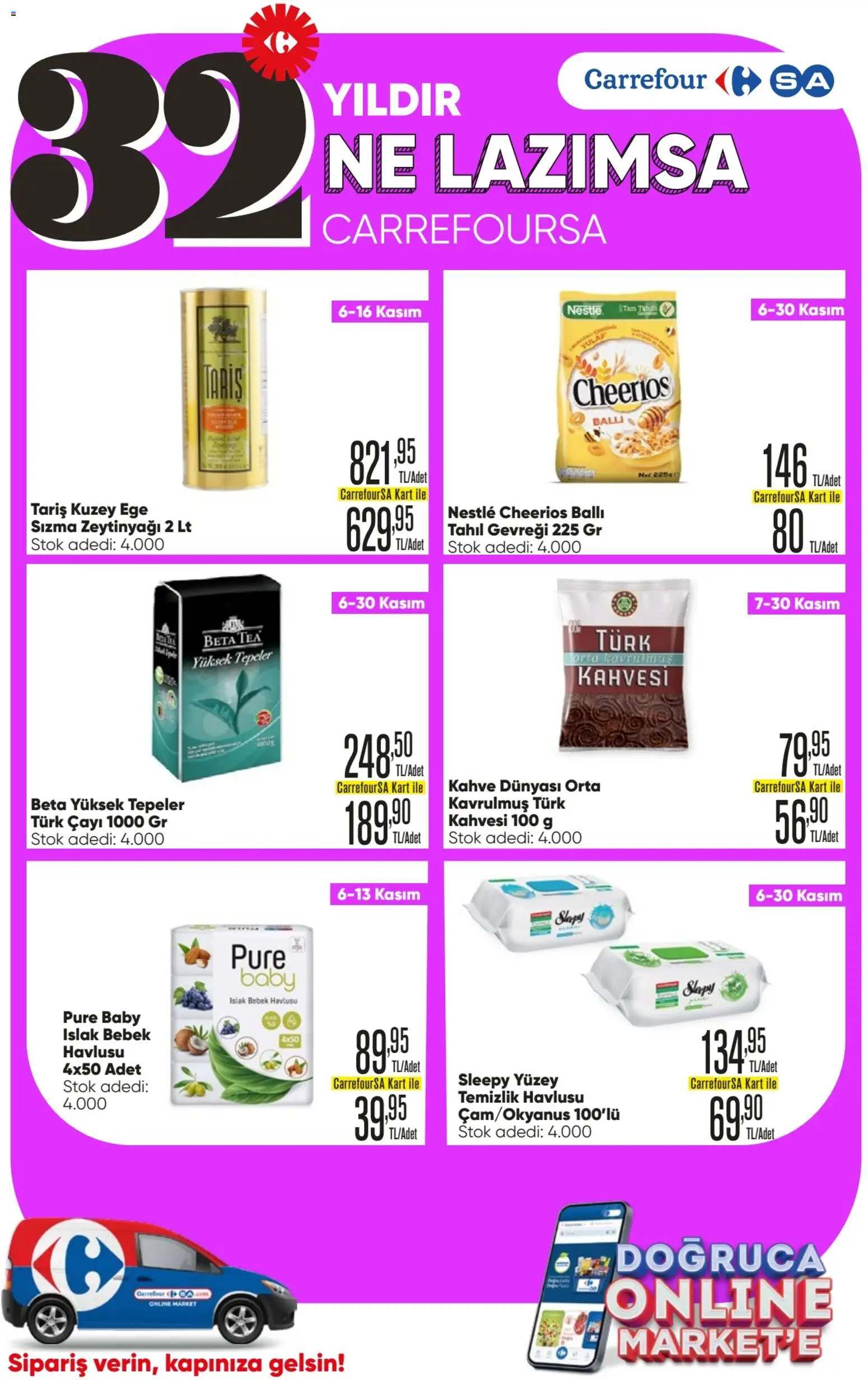 CarrefourSA Katalog - 06.11.2025 tarihinden itibaren geçerlidir | Sayfa: 2 | Ürünler: Tahıl gevreği, Kahve, Tahıl