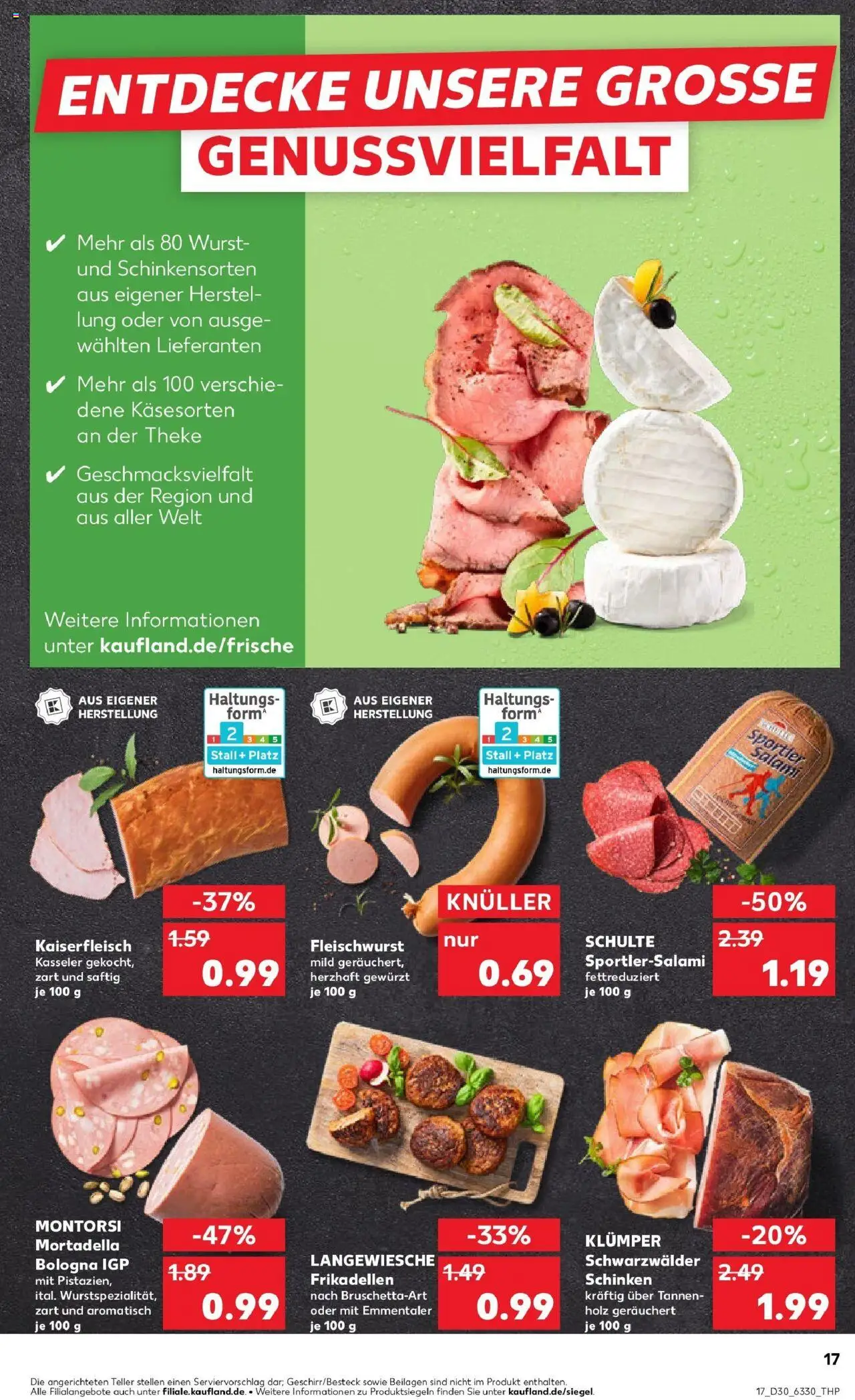 Kaufland prospekt Northeim	 - gültig ab dem 27.07.2025 | Seite: 32 | Produkte: Theke, Wurst, Salami, Schinken