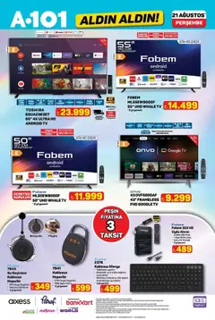 A101 Katalog Aldın Aldın - 21.08.2025 tarihinden itibaren geçerlidir | Sayfa: 5 | Ürünler: Su, Video, Uydu, Hoparlör