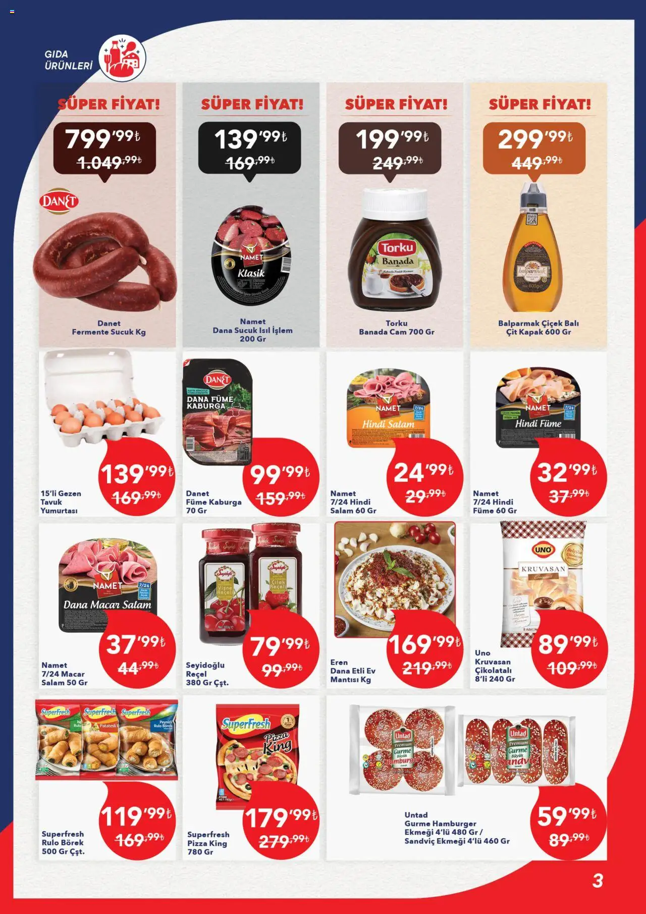 Kim Market Katalog - Marmara Insert - 13.10.2025 tarihinden itibaren geçerlidir | Sayfa: 3 | Ürünler: Salam, Pizza, Hindi füme, Dana füme