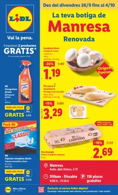 Vista previa Lidl - Manresa válido desde el 26.09.2025