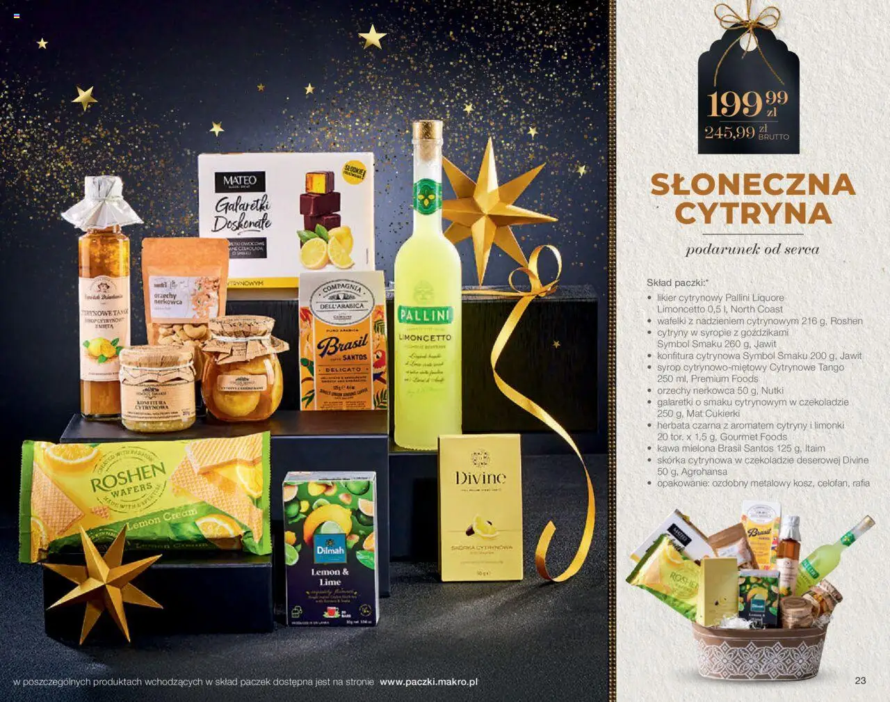 Makro Gazetka - Świat prezentów od 06.10.2025 | Strona: 23 | Produkty: Cytryny, Wafelki, Czekolada, Herbata