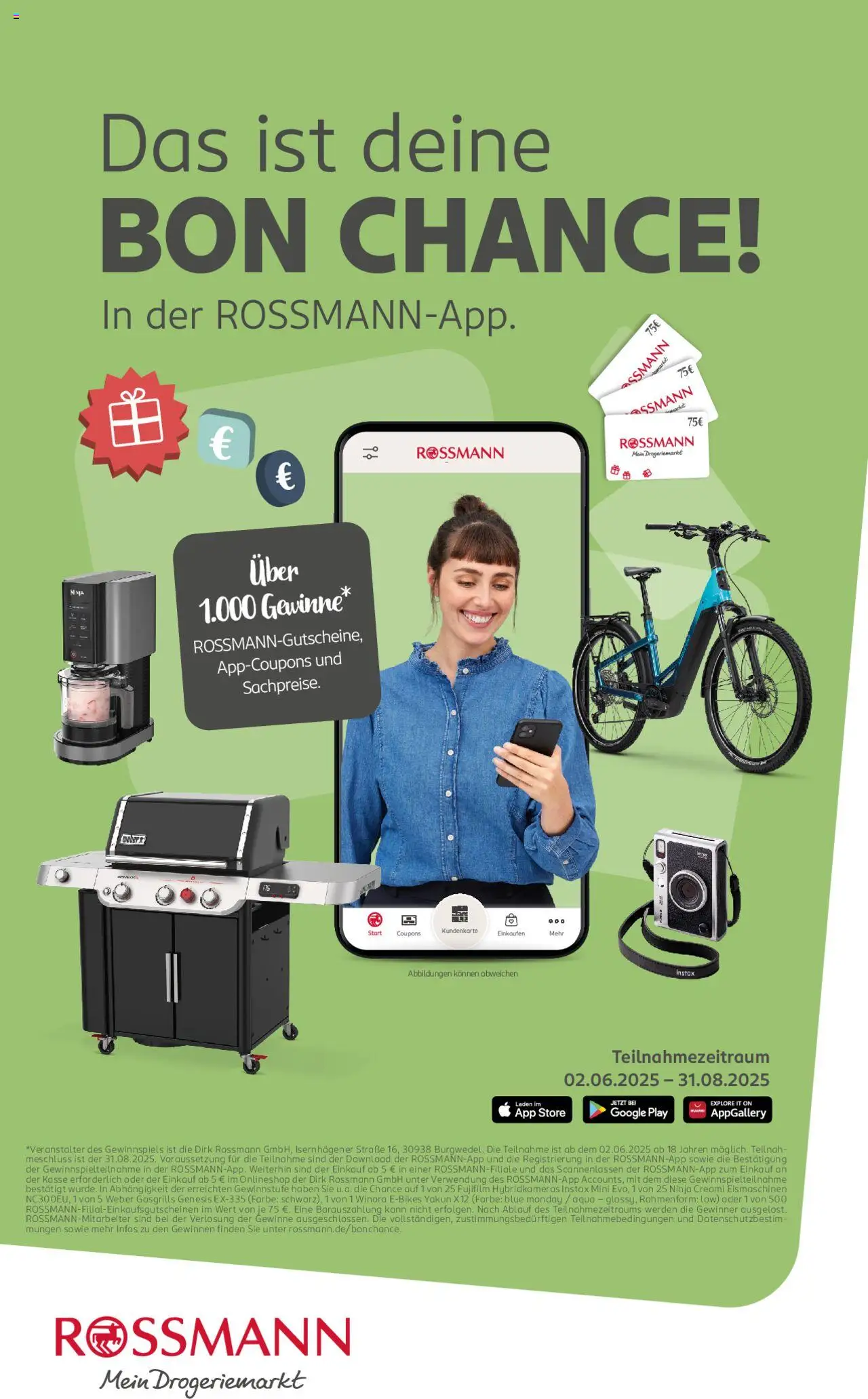 Rossmann Prospekt 	 - gültig ab dem 16.06.2025 | Seite: 23 | Produkte: Grill, E-Bike
