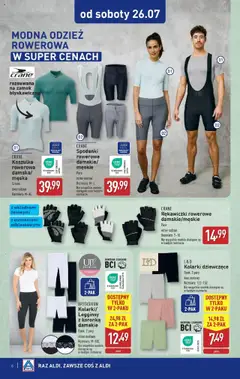 Aldi Gazetka - Promocja non food od 26.07.2025 | Strona: 6 | Produkty: Spodenki, Legginsy, Rękawiczki